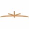 Ekena Millwork Alberta Smooth Timber Gable Bracket, Western Red Cedar, 84"W x 24"H x 1 1/2"D x 3 1/2"F, 7/12 Pitch GBW084X24X0204ALB00SWR - alternate 5